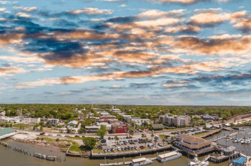 Fernandina aerial view