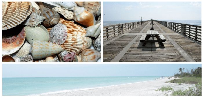 Florida beach and pier